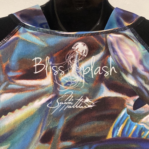 Bliss Splash Large Fish Top with Zip Front & Mesh Sleeve Large - Picture 7 of 8
